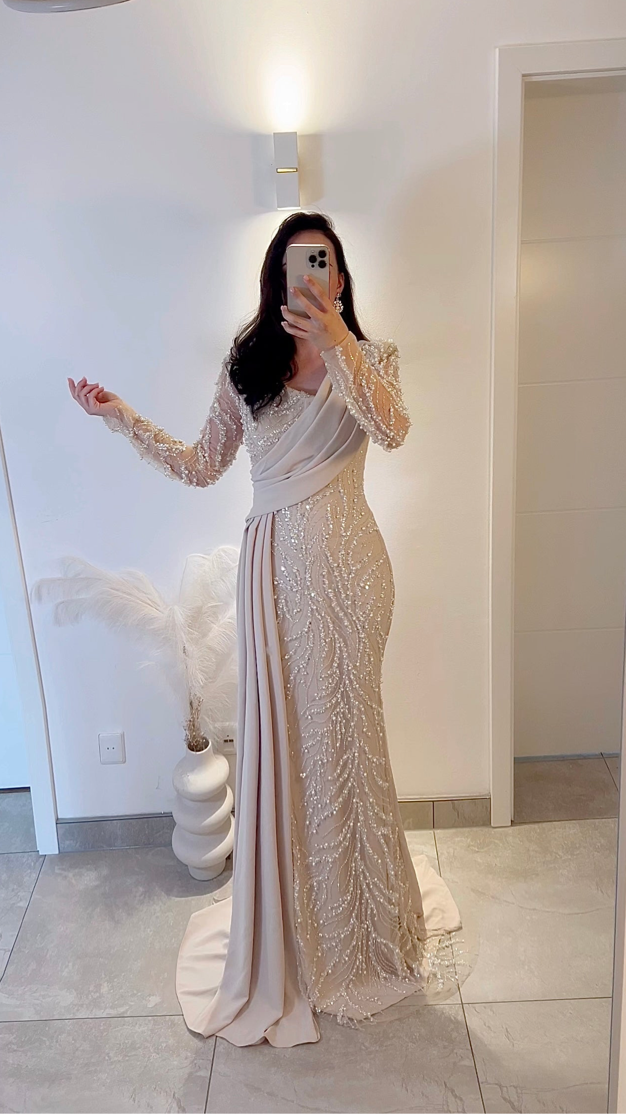 Faralya Dress Beige
